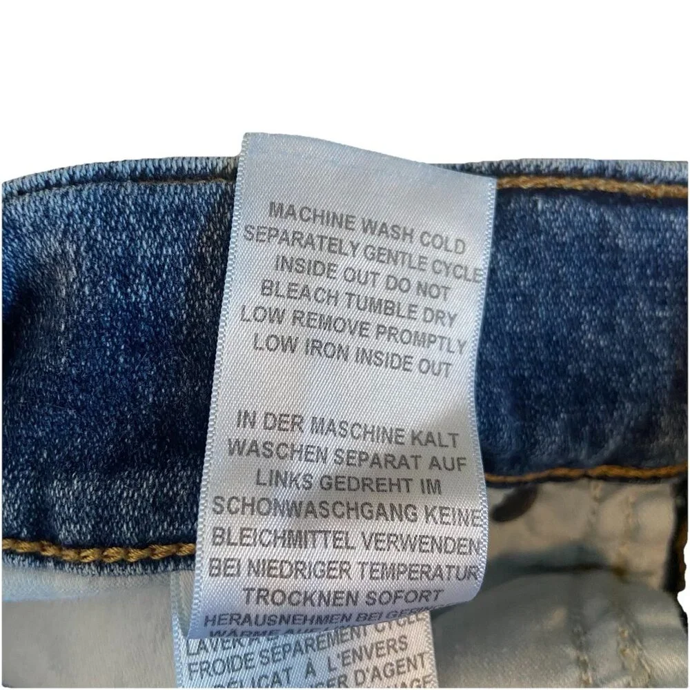 True‎ Religion Ricky SN Flap Relaxed Straight Jeans ($159) Medium Wash 34 X 34